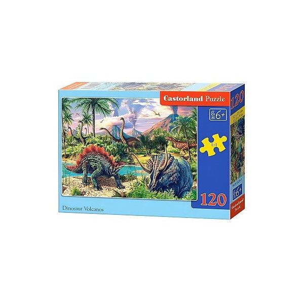 puzzle 120d.Castor - Dinosauří vulkán