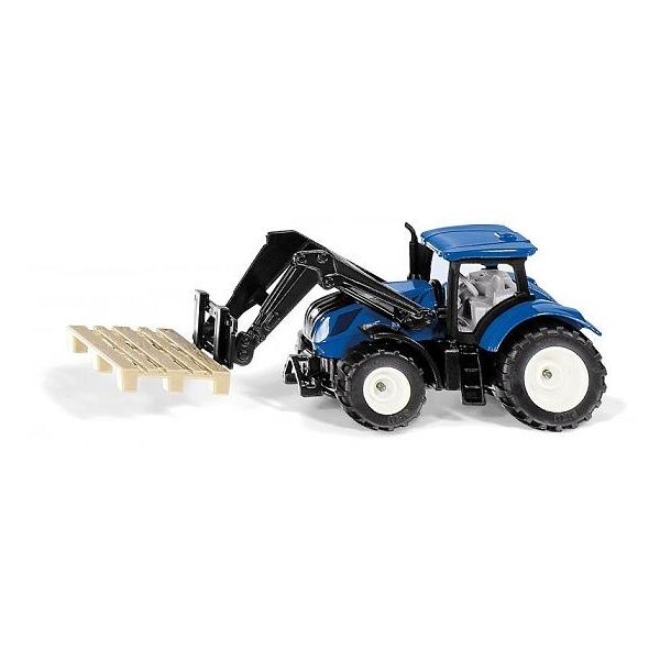 SIKU Blister - traktor New Holland s paletovými vidlemi  ****