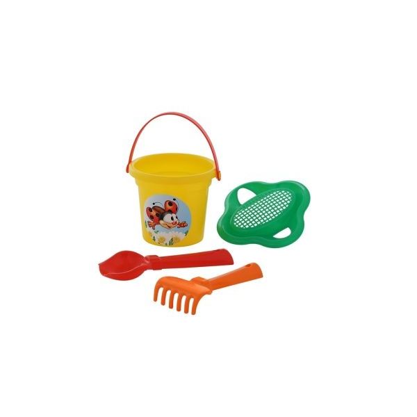 Sada na písek č. 28: Kbelíček malý: sítko-tvar květ: L /+1  ****