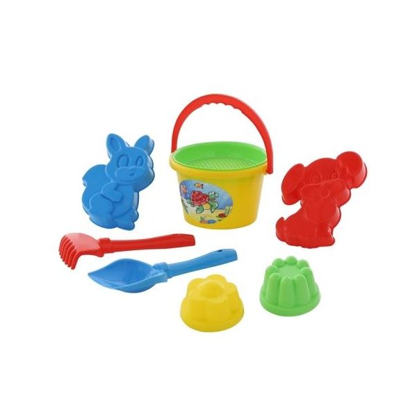 Sada na písek č. 143: kbelíček střední: sítko: lo /+1  ****