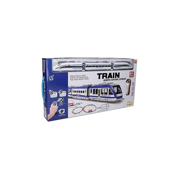 Vlak RC na dálkové ovládání s dráhou set 146x64 cm