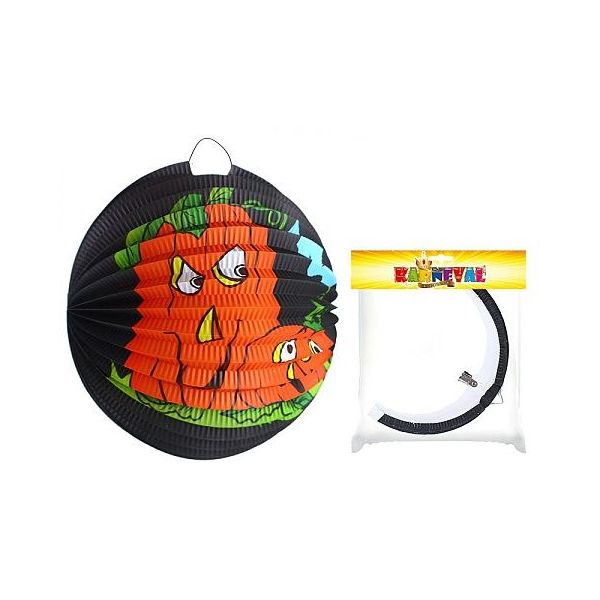 Lampion s dýní koule Halloween 25 cm