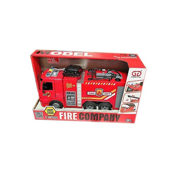 Auto hasičské stříkající s efekty 30 cm II