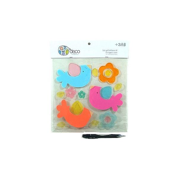 Gelové samolepící figurky BIRDS   ****