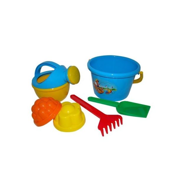 Sada na písek č. 205: Kbelíček střední: 2 formičky: Ko /+1  ****