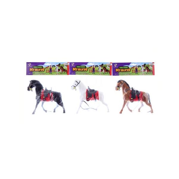 Kůň fliska 3 barvy 16 cm