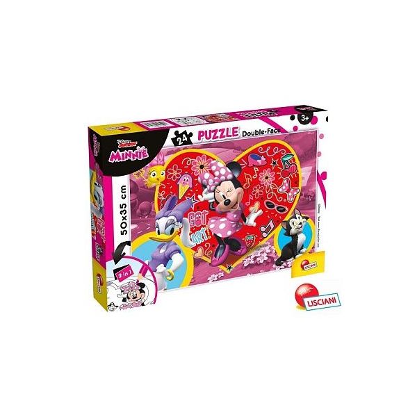 Minnie a Daisy Puzzle 24 oboustranné 50x35 cm