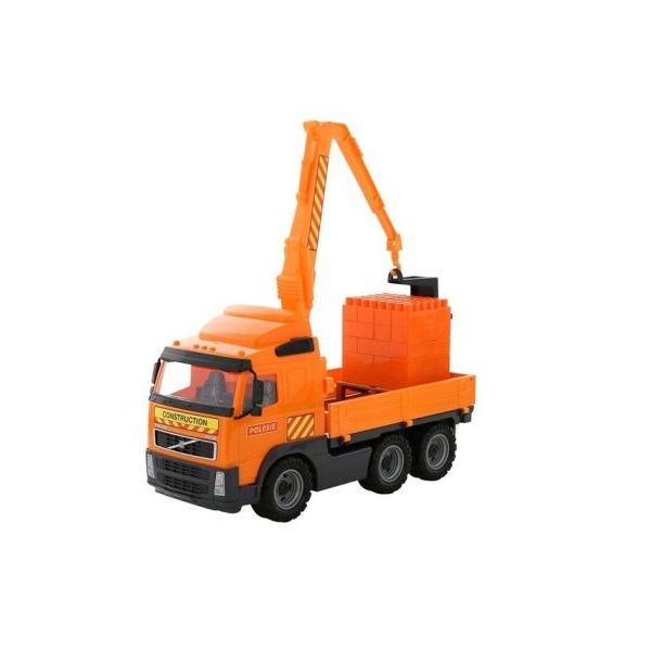 Auto s ramenem jeřábu + Stavebnice SuperMix-30 na pal  /+3  ****