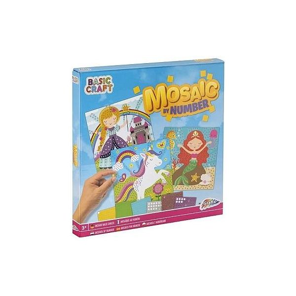 Obrázky se sadou nálepek - lepení podle čísel 3druhy