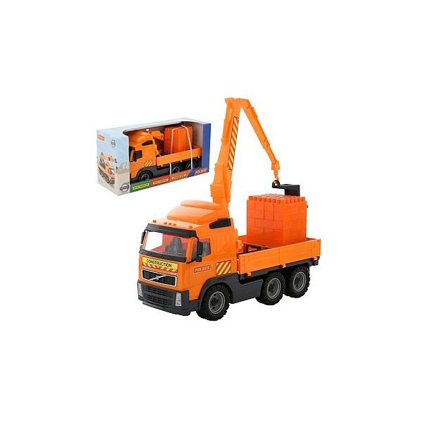 Auto s ramenem jeřábu + Stavebnice Supermix 30 na pal / +3 ****