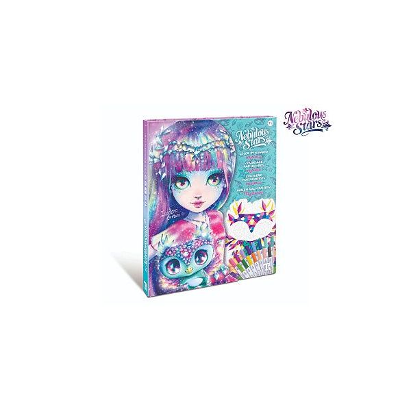 Nebulous Stars Malování podle čísel set s fixy 31x25 cm