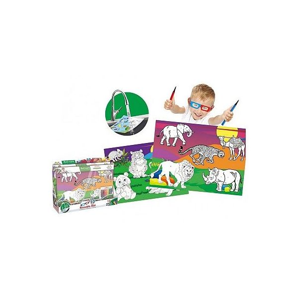 Omyvatelné plátno 3D (Zvířecí svět)