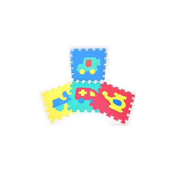 Měkké puzzle bloky DOPRAVNÍ PROSTŘEDKY 32 cm