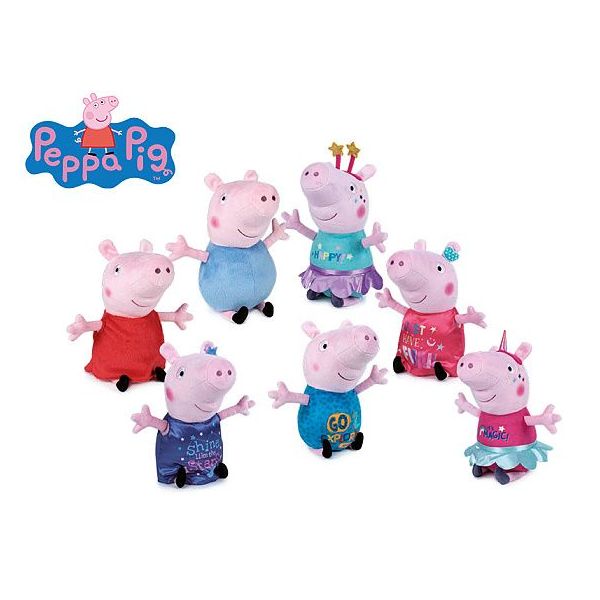 Peppa Pig Happy Party 20cm plyšoví 7druhů 0m+