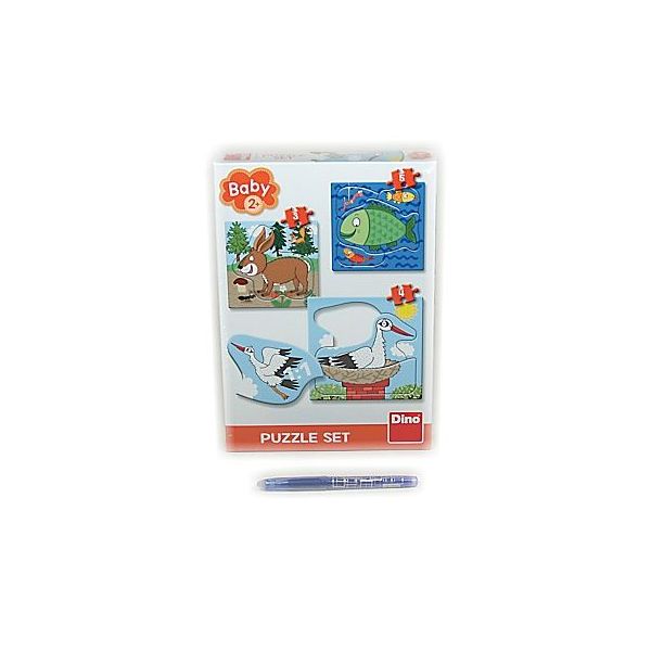 Puzzle baby 3-5  - Kde žijí zvířátka ****