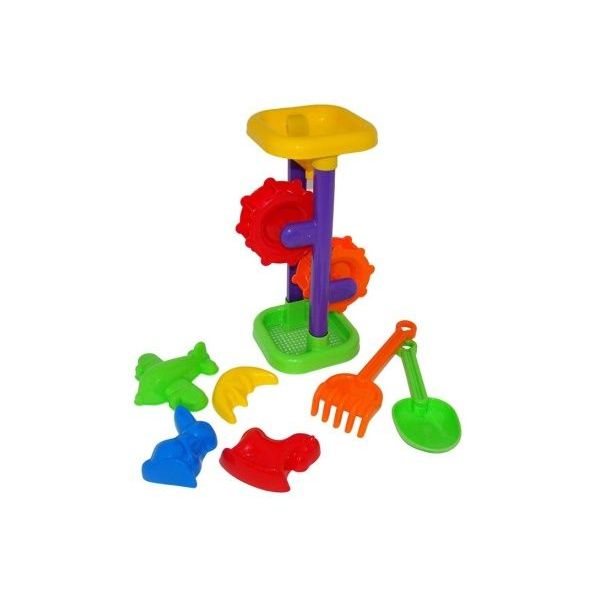 Sada na písek č. 282: Mlýnek h 308 mm + formičky (zají /+1  ****