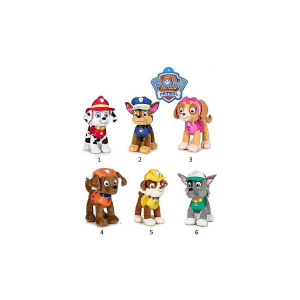 Paw Patrol plyšoví 19cm 6druhů 0m+