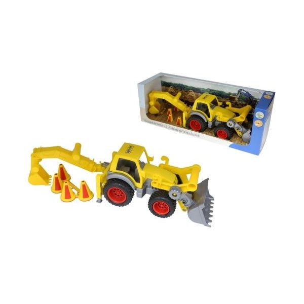 Traktor ConsTruck s lopatou a rypadlem    / +1  ****