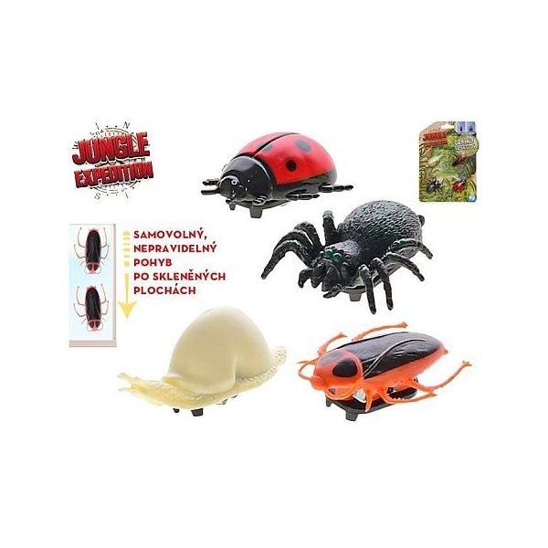 Jungle Expedition hmyz 4cm 4ks na kartě
