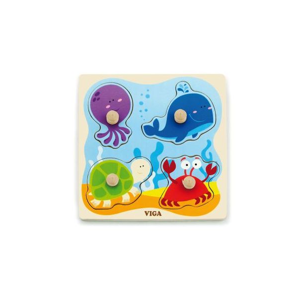 Dřevěná vkládačka - moře  ***