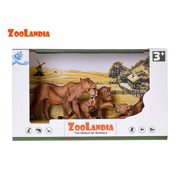 Zoolandia tygr s mláďaty v krabičce