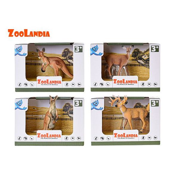 Zoolandia zvířátko safari 4druhy v krabičce