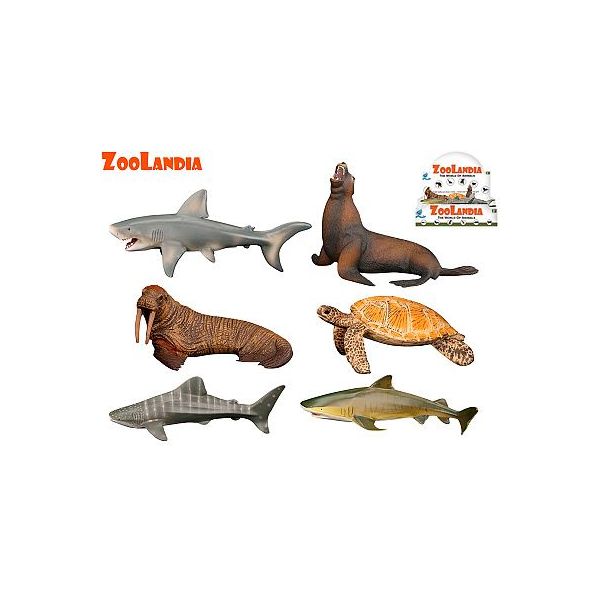 Zoolandia mořská zvířátka 9-15cm 6druhů v sáčku  /24/