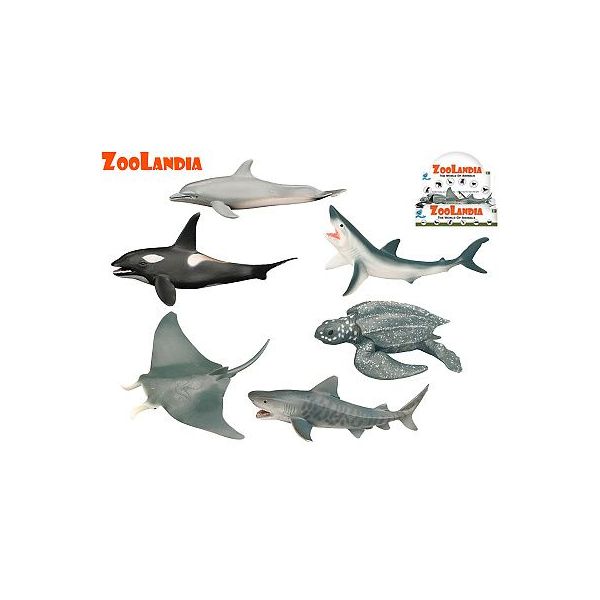 Zoolandia mořská zvířátka 8-15cm 6druhů v sáčku  /24/