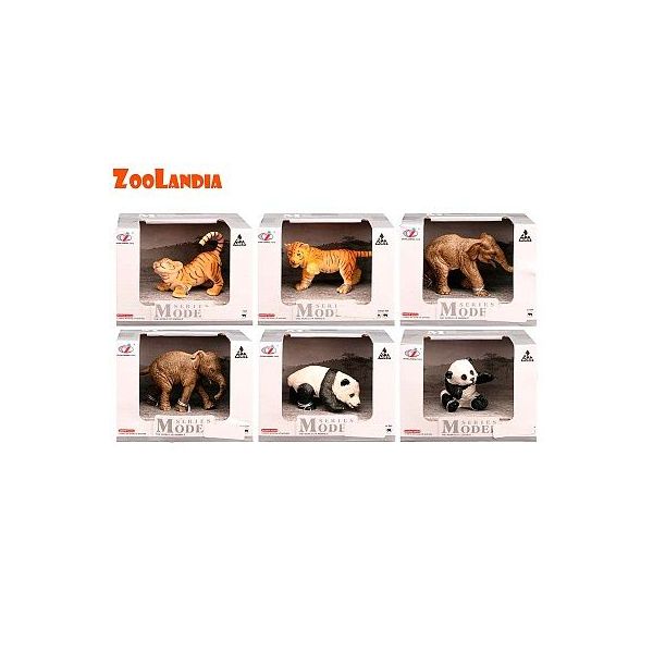 Zoolandia mláďata safari 6druhů v krabičce
