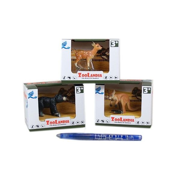 Zoolandia mláďata safari 6druhů v krabičce III