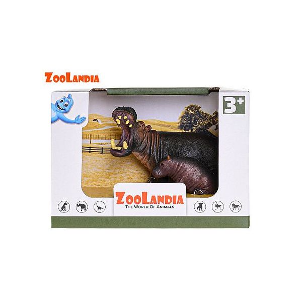 Zoolandia hroch s mláďaty a doplňky v krabičce