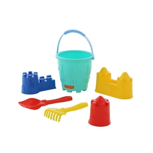 Sada na písek č. 524: Kbelíček velký tvar zámek: lopa  /+1  ****