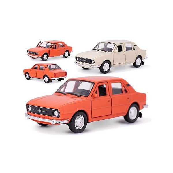 Welly Škoda 105L 1976 12cm kov zpětný chod 2barvy