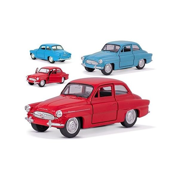 Welly Škoda Octavia 12cm kov zpětný chod 2barvy