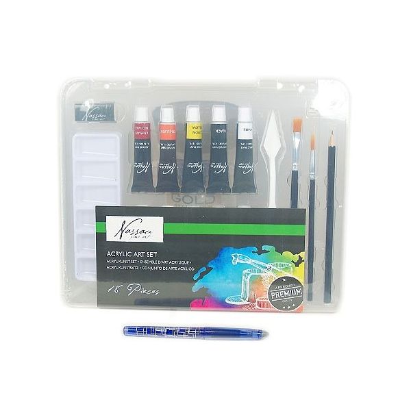 Akrylové barvy 18 ks  *****