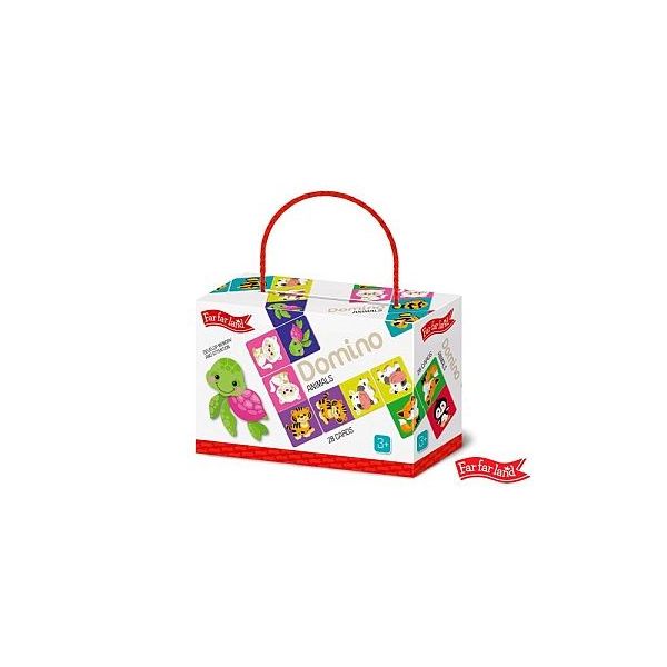 Far Far Land Domino s obrázky zvířátka 28 karet   ****