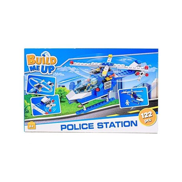 BuildMeUp stavebnice - Police station 122ks v krabičce