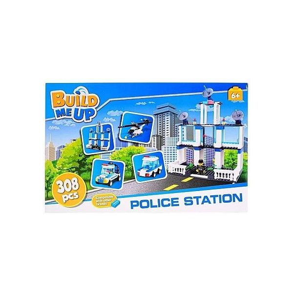 BuildMeUp stavebnice - Police station 308ks v krabičce