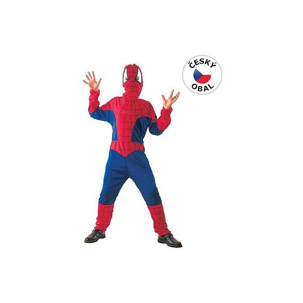 šaty na karneval - Pavoučí hrdina 130-140 cm