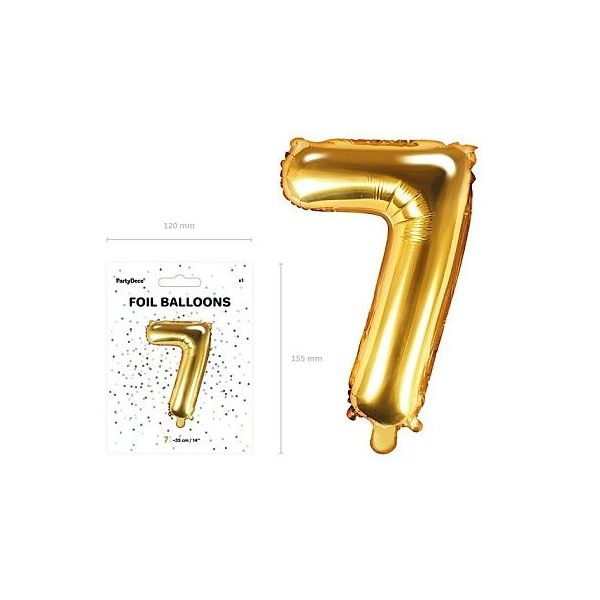 balónek nafukovací číslo 7