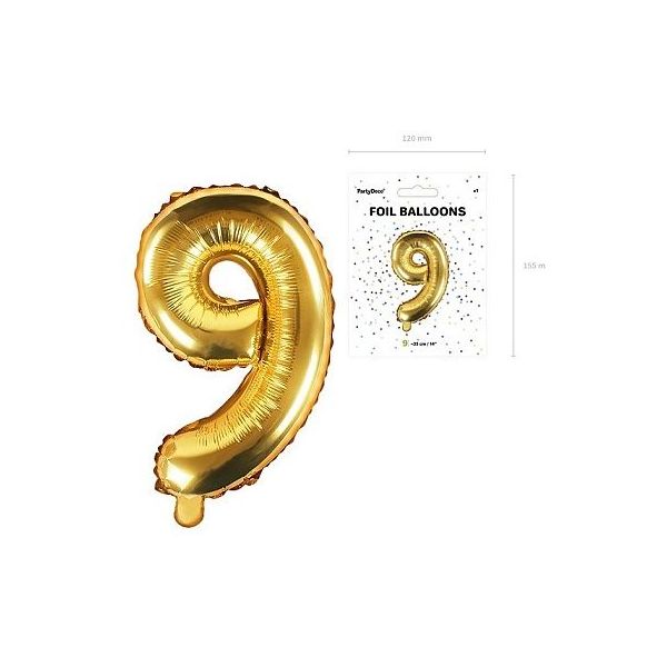 balónek nafukovací číslo 9