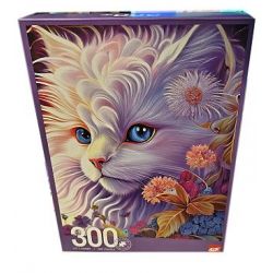 Puzzle 38x25cm kočička 300dílků v krabičce