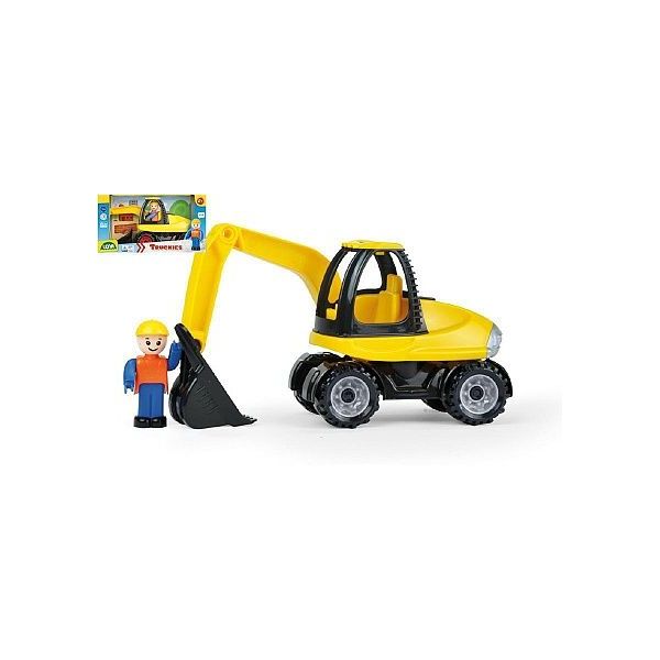 Auto Truckies bagr plast 25cm s figurkou ****