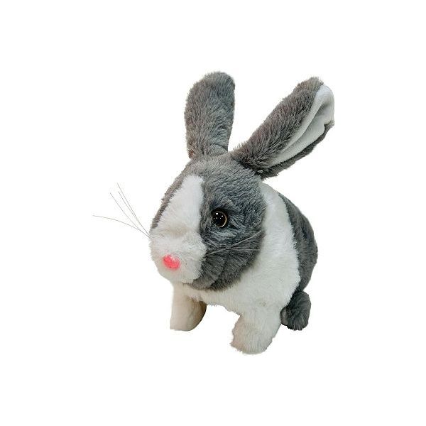 PLYŠÁKOV - Interaktivní kralík Ouško šedivý bez mrkvičky