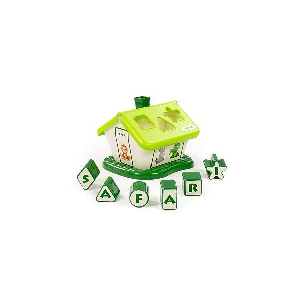 Vkládačka domeček safari (zelený) /+1/   ****