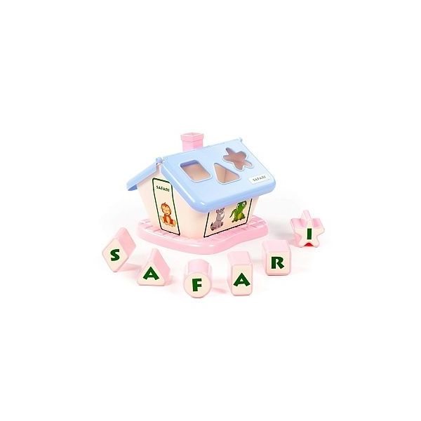 Vkládačka domeček safari (modrý)  /+1/   ****