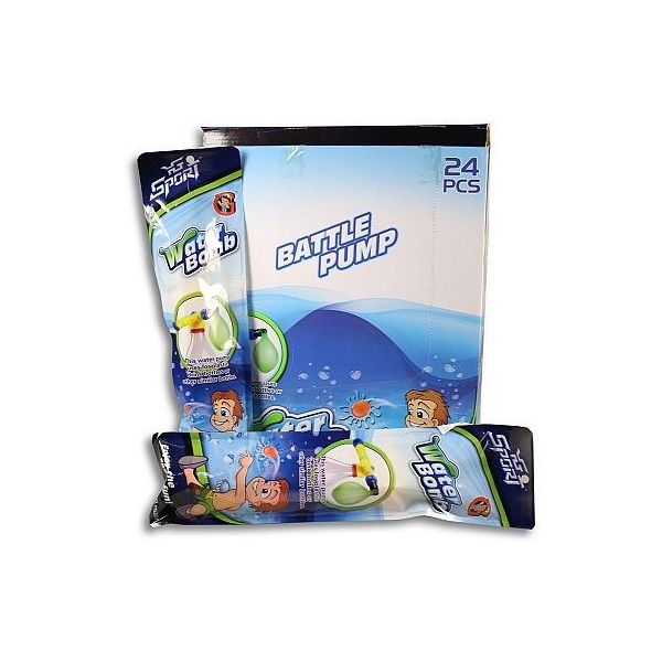 Vodní pumpa s balonky 31cm