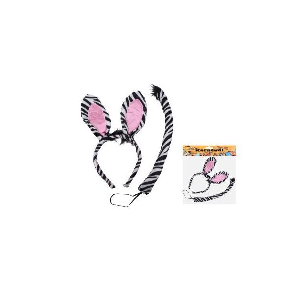 Set karneval - čelenka zebra