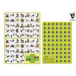 Krtek Pexeso vystřihovací letní radovánky