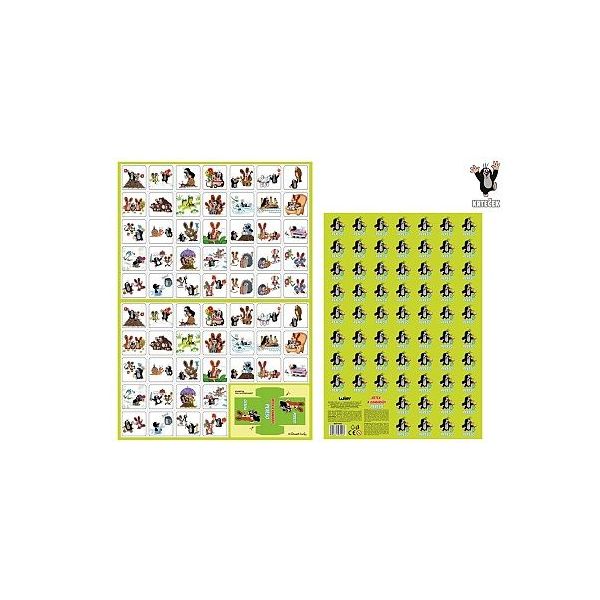 Krtek Pexeso vystřihovací letní radovánky